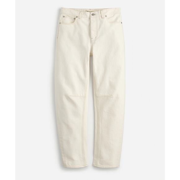 NWT Madewell The Darted Barrel-Leg Jean Cream Size 28 Retail $138 - Picture 5 of 8